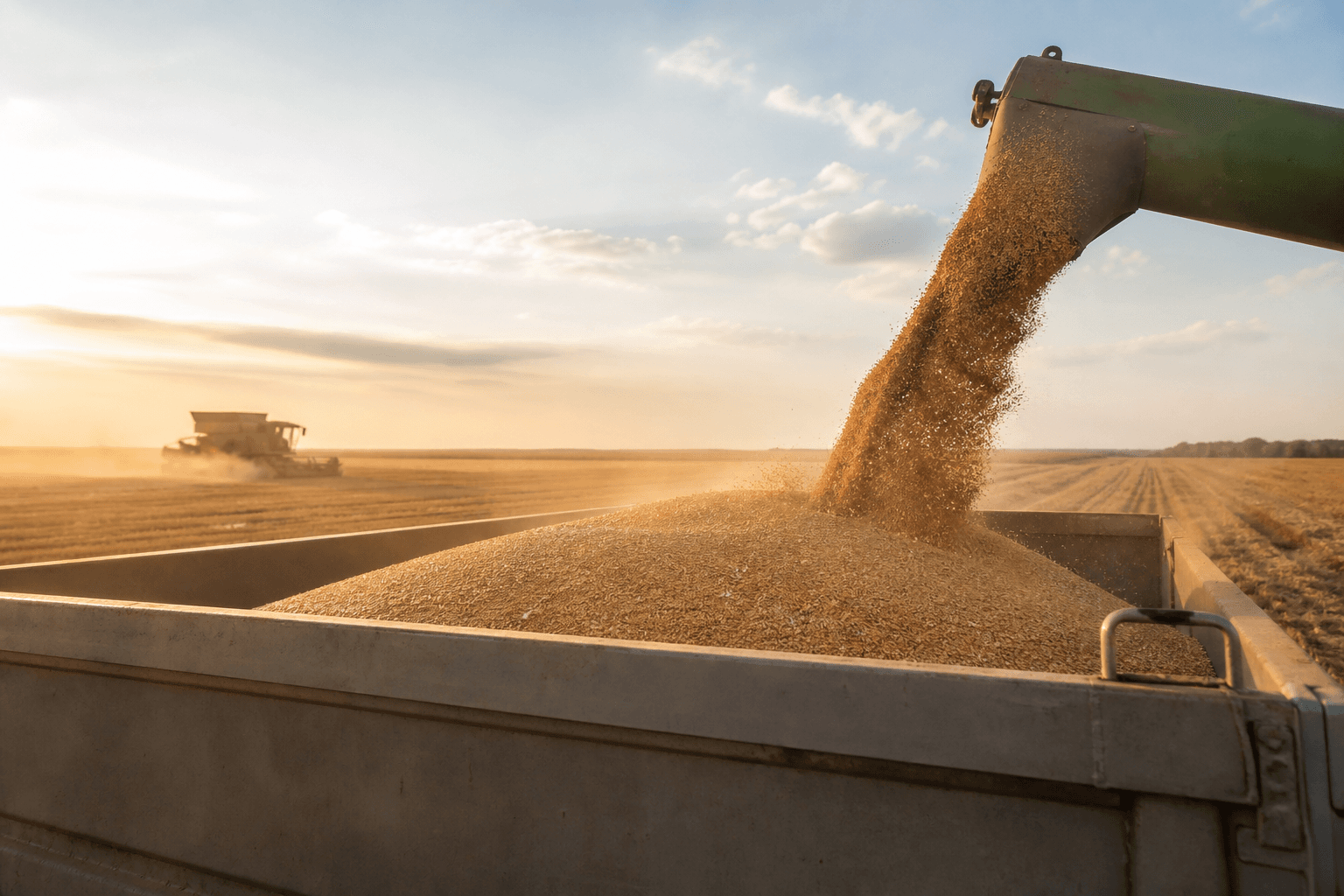 Harvest grain moving into offtake at season's end